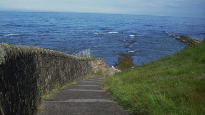 Stairs to the ocean