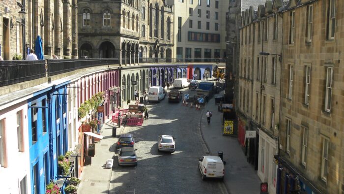 Victoria Street in Edinburgh