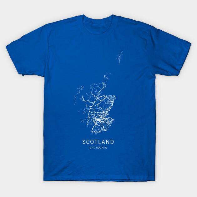 Scotland Road Map T-Shirt
